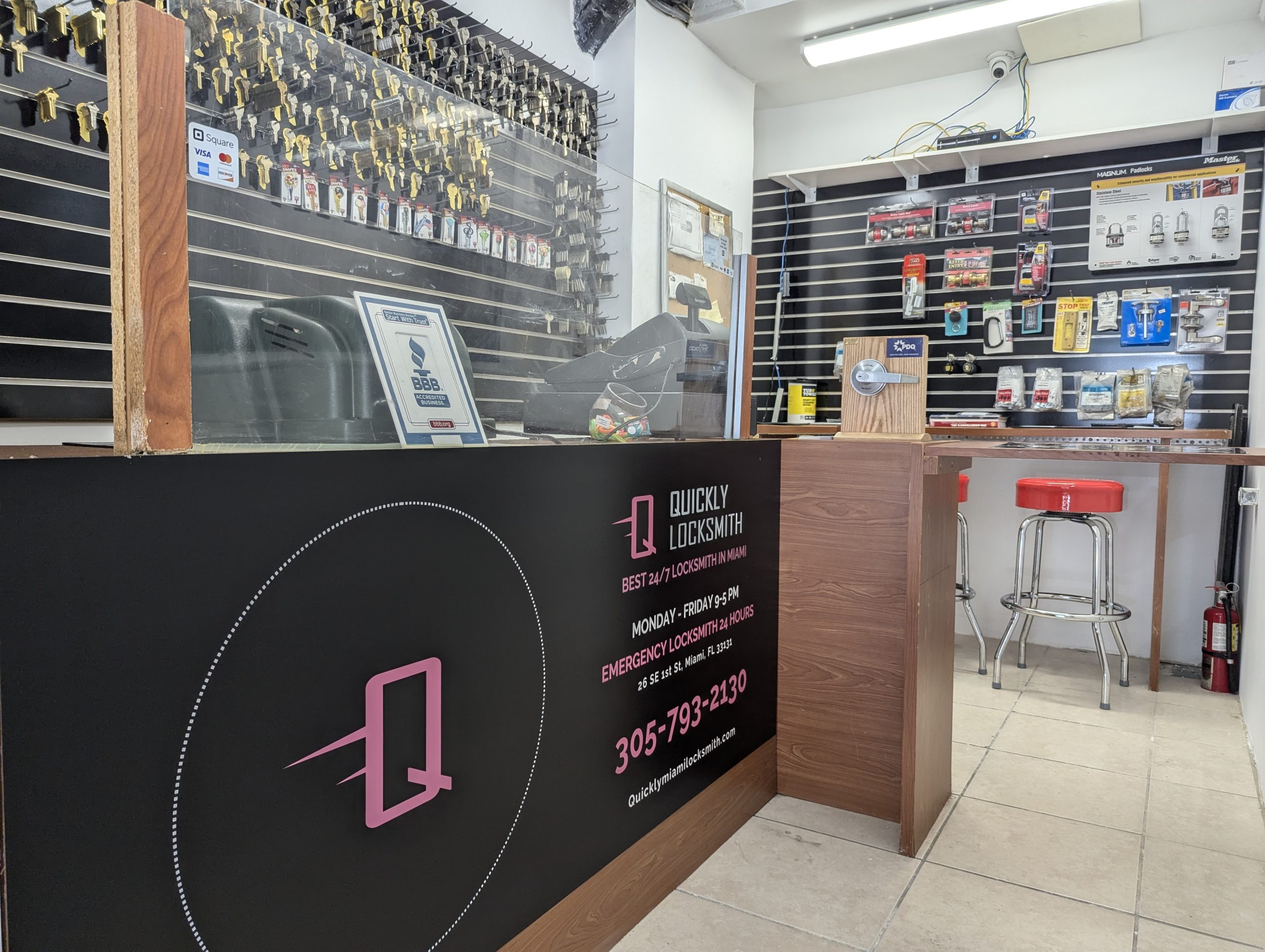 Quickly Locksmith Miami new locksmith shop in downtown Miami 26 SE 1st St, Miami, FL 33131