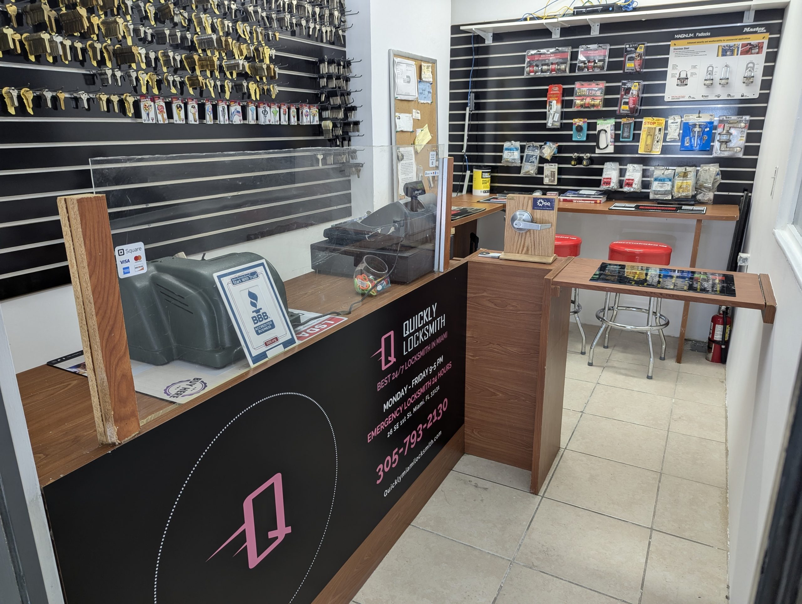 Quickly Locksmith Miami new locksmith shop in downtown Miami 26 SE 1st St, Miami, FL 33131