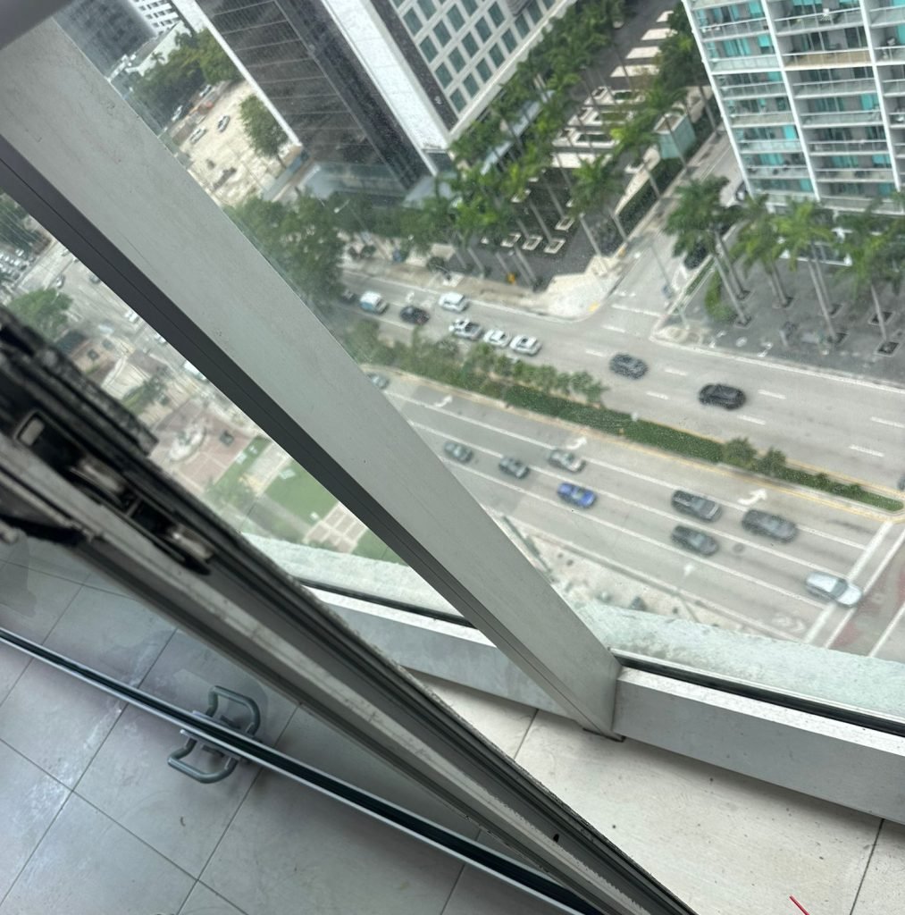 custum door at high rise building in Miami