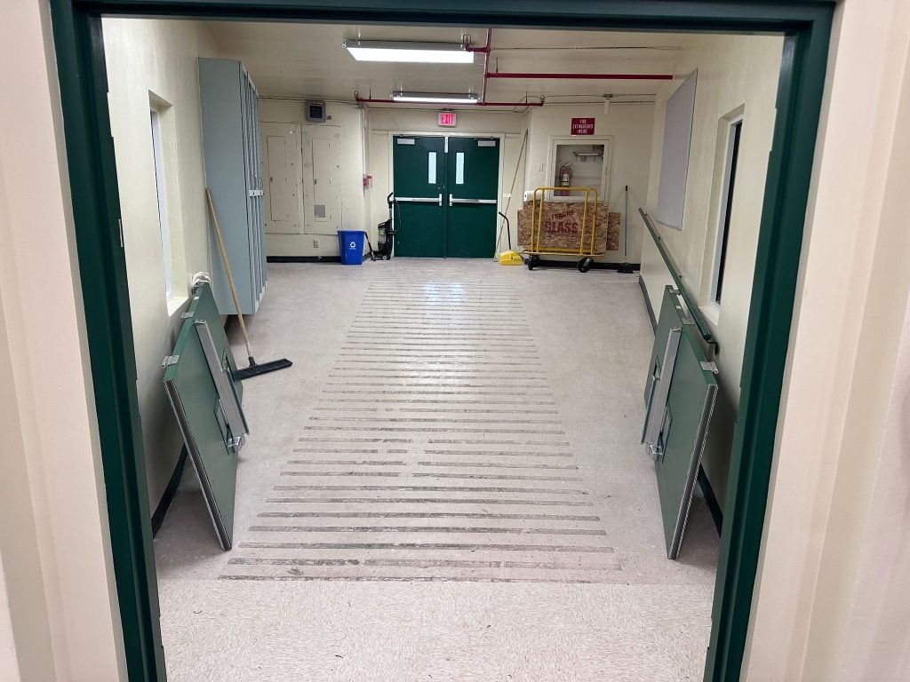 custum doors at Miami school