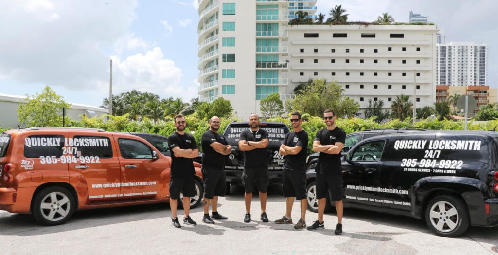 Our Team Of Locksmith technicians and their mobile locksmiths unit